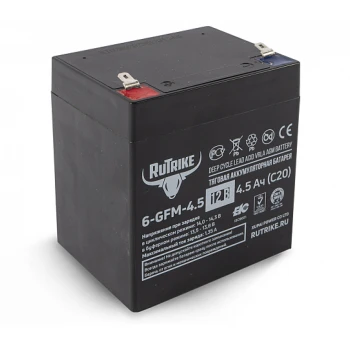 Аккумуляторная батарея RuTrike 6-GFM-4,5 (12V4,5A/H C20)